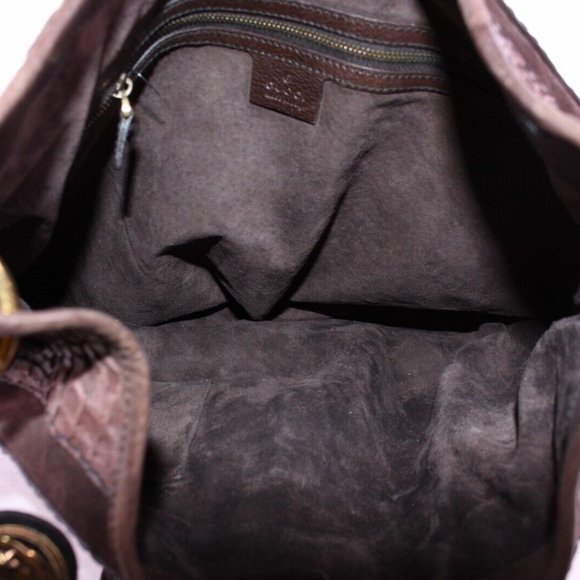 ***SOLD***EX-LARGE GUCCI BABOUSKA HOBO CROSSBODY (2 WAY) PYTHON LSTUDDED FRINGE - Picture 16 of 16